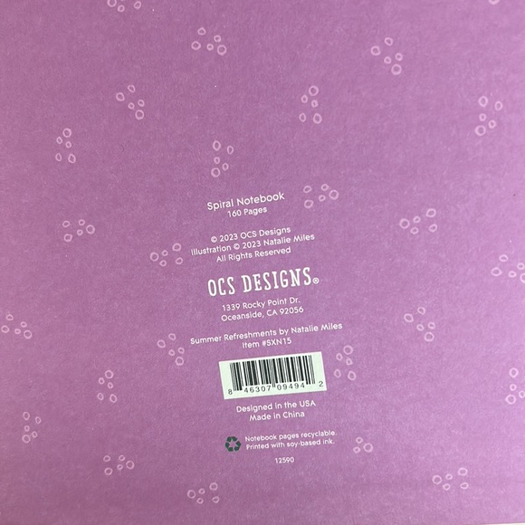 Cocktail Spiral Notebook + Extra pink drink 🍹 🍸 small notebook - Picture 9 of 9